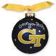 Georgia Tech University Glass Christmas Ornament Image 3 of 3